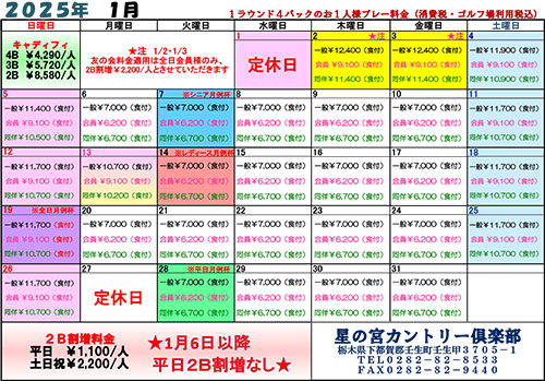 2024年12月料金